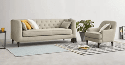 غرفة معيشة 2قطعة بيج thumb 1